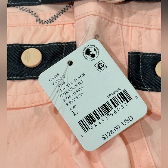 NEW Free People L Elevate Crop Pants NWT Peach Orange Spring Hiking - Picture 13 of 16